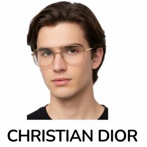 Authentic Christian Dior luxury designer gold aviator prescription eyeglasses